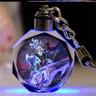 王者荣耀发光钥匙扣钟无艳春野之旅狂铁电玩高手李元芳匿光侦查者