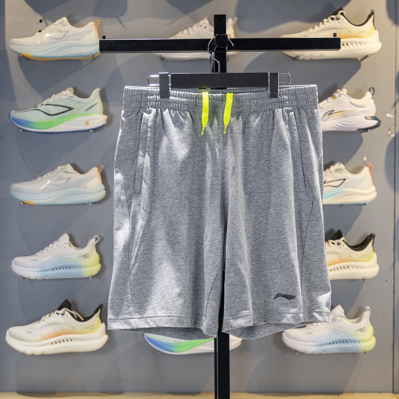 李宁男子透气运动短裤