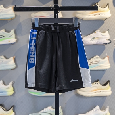 李宁儿童透气运动短裤