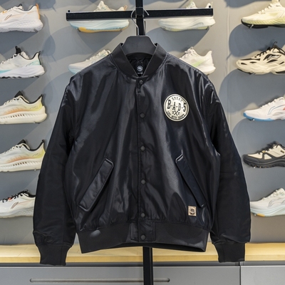 李宁单排扣男子锦纶棉夹克