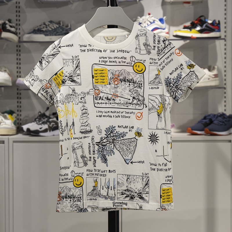 李宁男大童短袖T恤2024夏季新款宽松圆领休闲印花文化衫YHSU125,运动服/休闲服装,运动T恤,淘宝优惠券,粉丝福利购,淘宝优惠卷