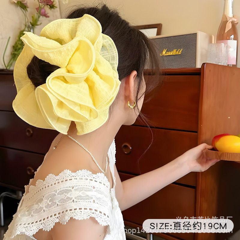春夏氛围感超大大肠发圈头绳女2025新款韩国扎头发皮筋高级感批发