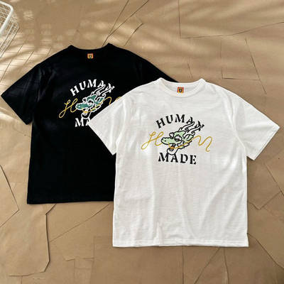 现货 HUMAN MADE HEART BADGE TEE日产竹节棉卡通涂鸦短袖T恤24SS