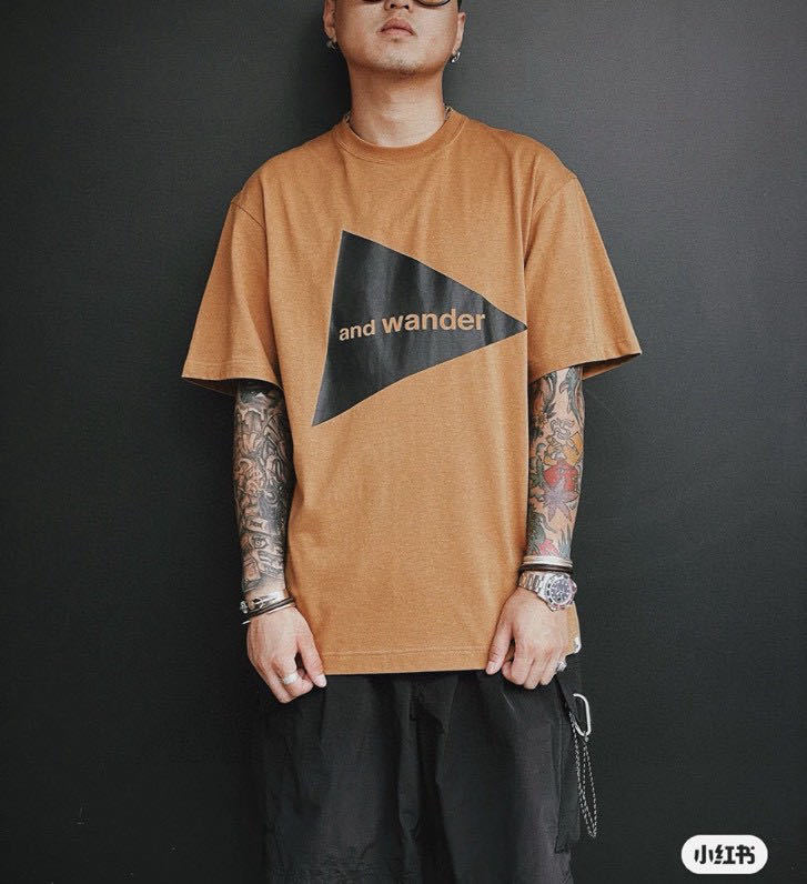 24SS AndWander大三角标基础款 LogoShortSleeveT-shirt短袖T恤