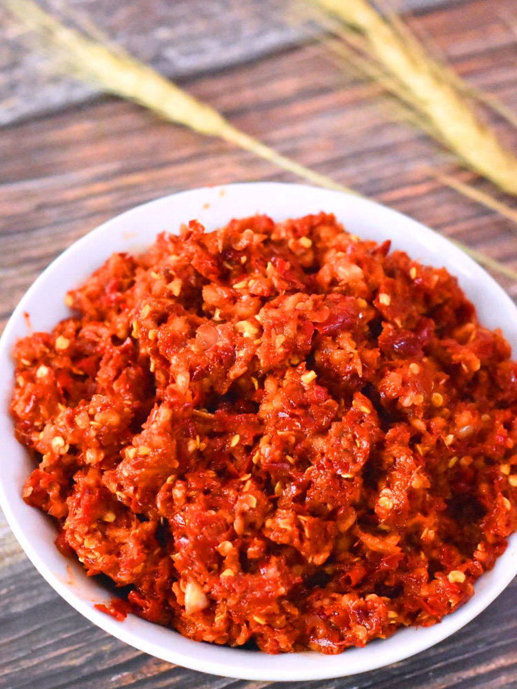 贵州特产 遵义凤冈农家手工糍粑辣椒 500g 当日制作 炒辣子鸡专用