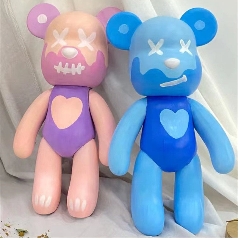 DIY LIQUID VIOLENT BEAR HANDMADE ACRYLIC MATERIAL PACK CREATIVE DECORATIVE ORNAMENT MATERIAL GRAFFITI HOMEMADE HANDMADE