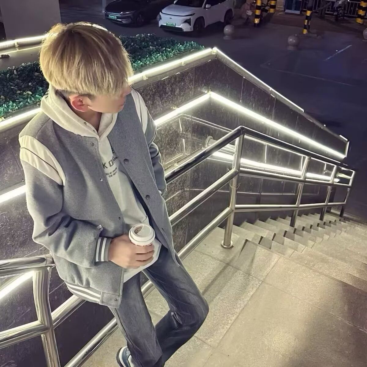 美式复古撞色vibe风条纹夹克