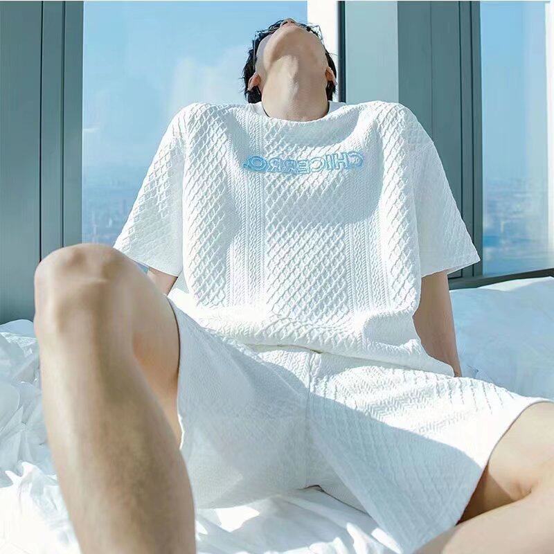 秋季痞帅高级感套装男潮牌休闲运动潮流时尚酷帅搭配一套衣服帅气