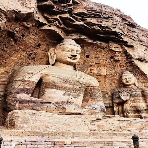 大同云岗石窟租车旅游 大同周边租车随心游 大同接送机 接送站