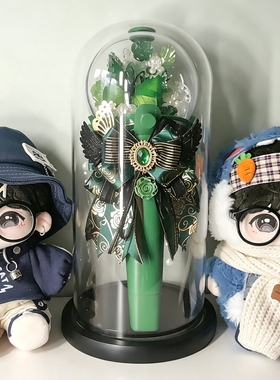 演唱会应援棒展示盒时代少年团防尘玻璃罩aespa收纳盒IVE芙保护罩