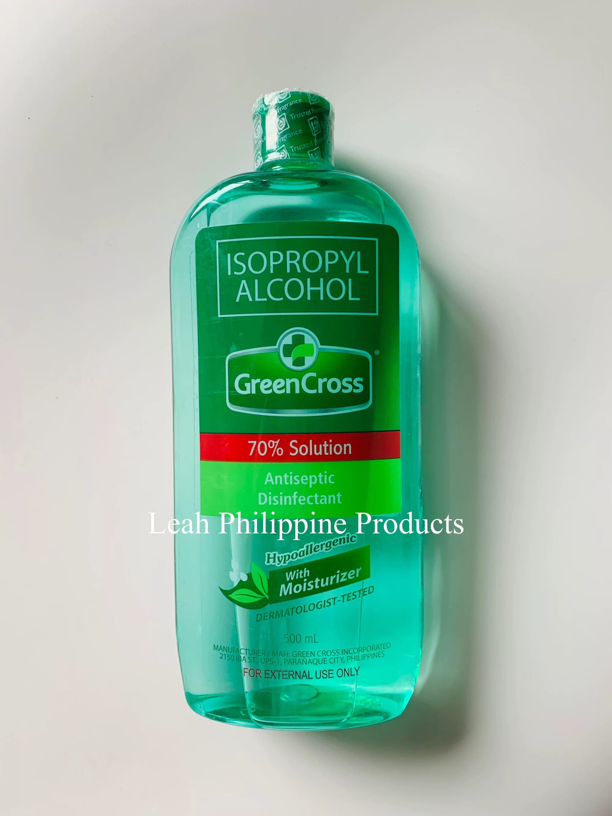 Philippine ALCOHOL Green Cross 500ml greencross