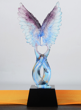 琉璃优秀同事风员工纪念品定制