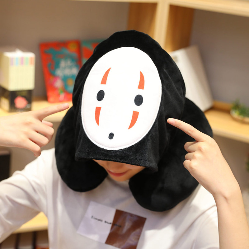 계란 노른자 게으른 단준 U자형 베개 후드와 목 베개가 있는 U자형 베개 학생 사무실 점심 시간 및 방풍용으로 머리에 착용 가능