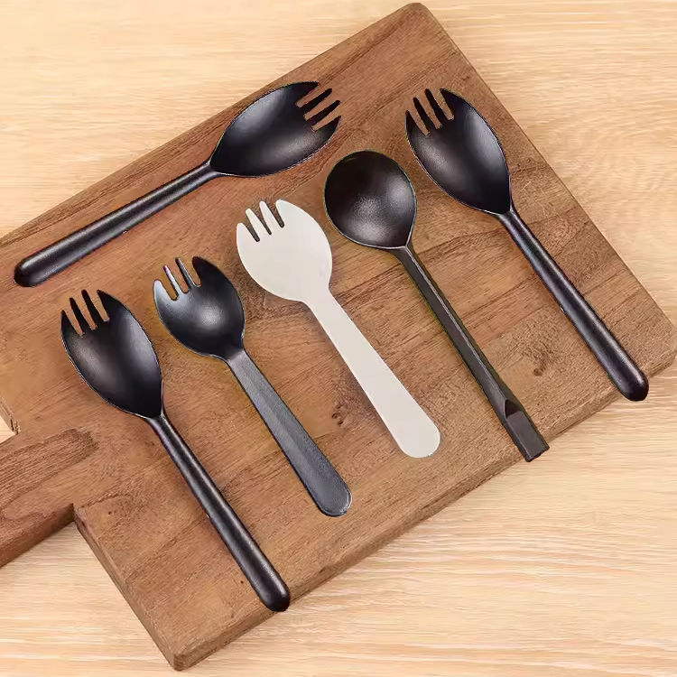 小蛋糕甜品勺子叉子独立包装