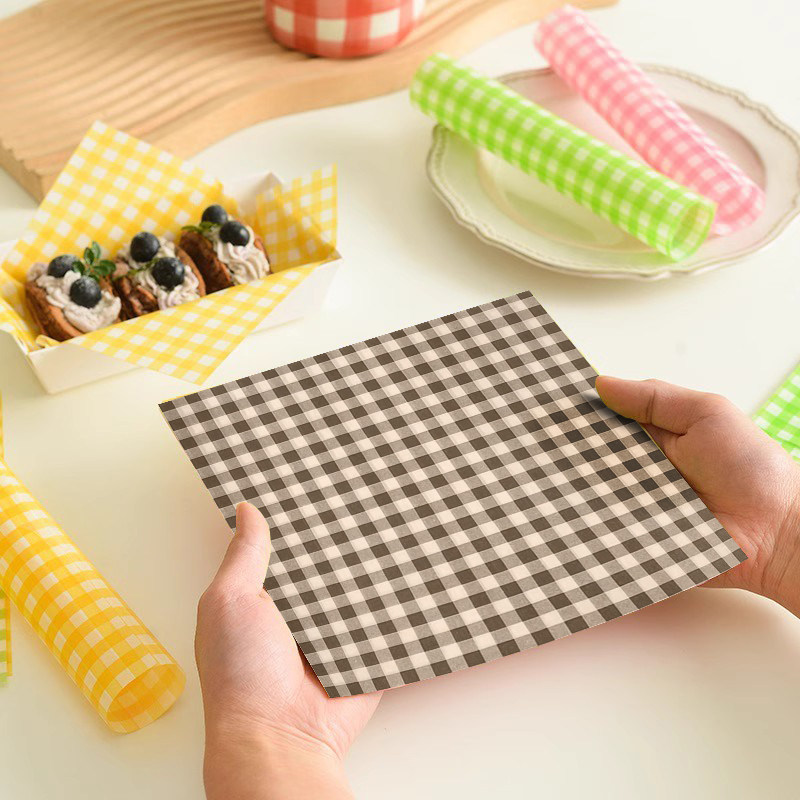 食品防油纸硅油纸隔油托盘纸汉堡纸面包吸油纸烘焙蛋糕便当盒垫纸