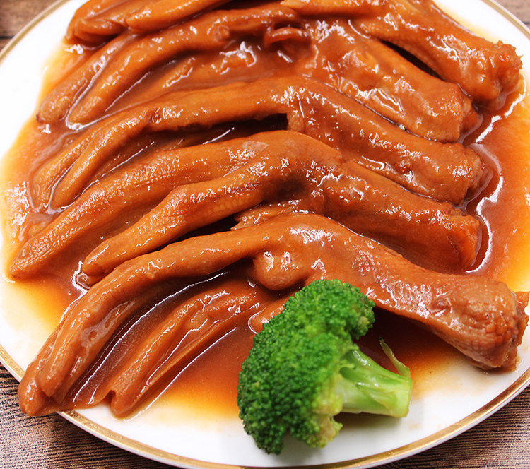 鲍汁扣掌鹅掌鸭掌加热即食冷冻方便食品酒店特色预制菜肴私房菜