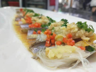 蒜蓉竹蛏子王速冻生制蒜蓉粉丝蛏子酒店海鲜贝类半成品方便菜10只