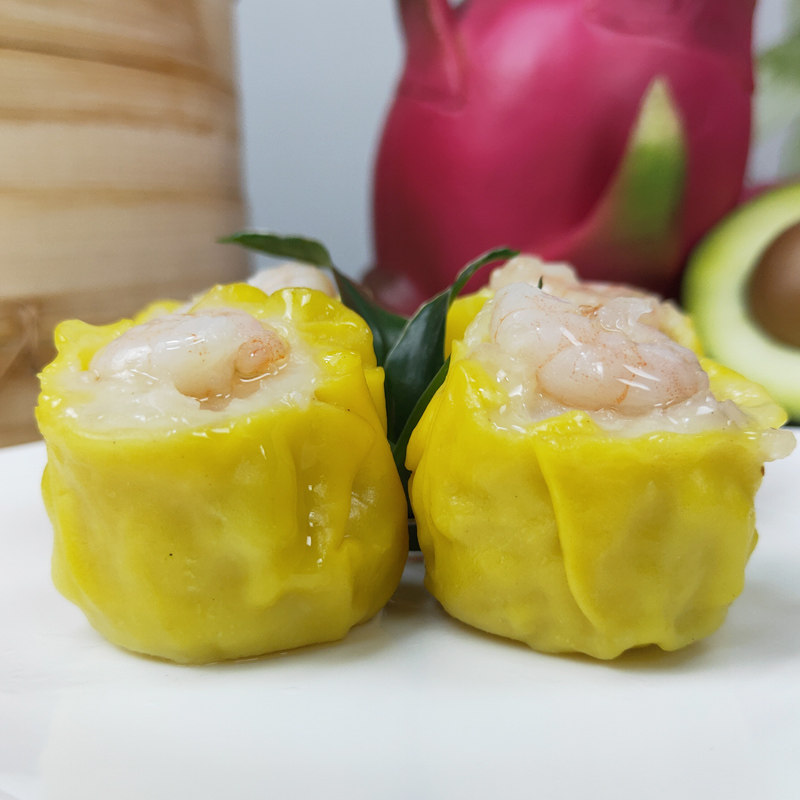 虾仁烧卖猪肉烧麦干蒸点心早餐速冻广式干蒸港式茶餐厅虾肉烧卖皇