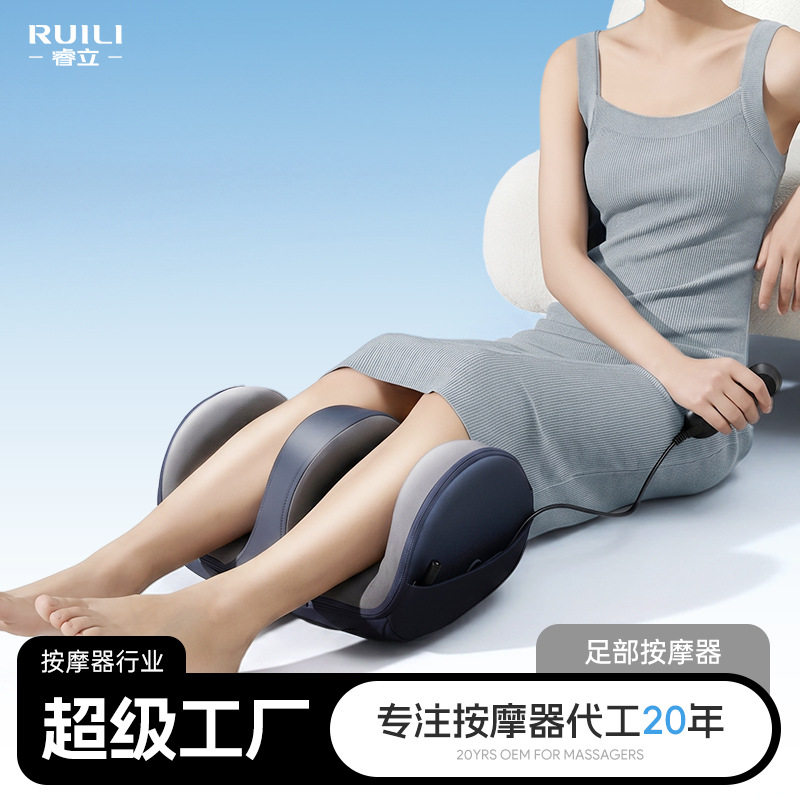 腿部按摩仪跨境热敷全自动足疗机脚部揉捏足部足底小腿脚底按摩器