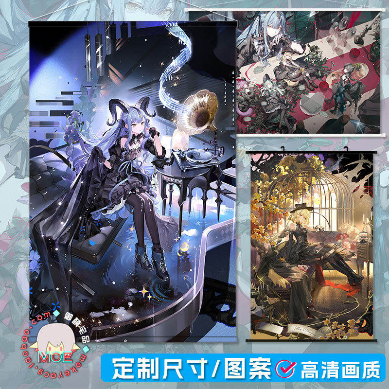 明日方舟 bangdream mujica 丰川祥子日式贡缎包轴挂画海报可定制