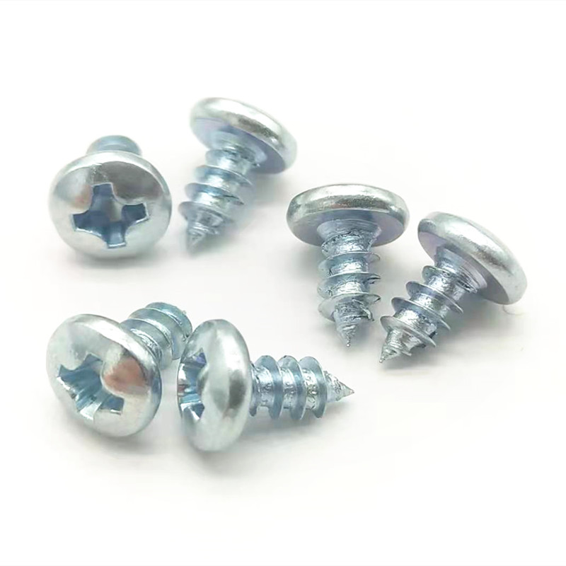 铁镀扁头自攻螺丝钉十字3x6ta