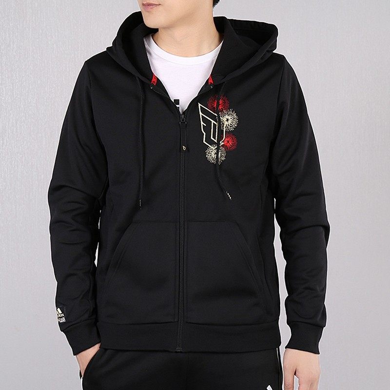 利拉德logo加绒保暖阿迪达斯