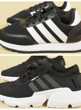 阿迪达斯三叶草 男童儿童大童低帮透气潮流休闲鞋D96694 AQ1757