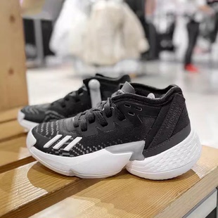 Issue 中帮透气减震耐磨篮球鞋 儿童款 GW9014 阿迪达斯D.O.N.
