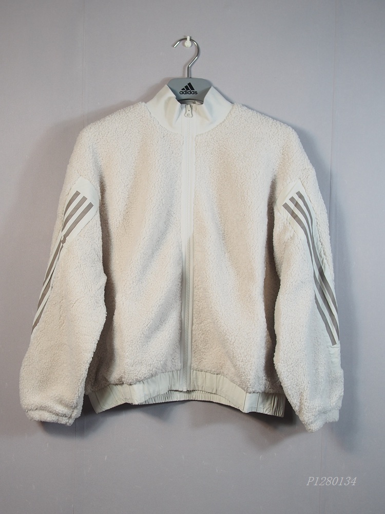 毛绒绒女子保暖外套三条纹logo