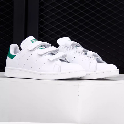 阿迪达斯三叶草STAN SMITH史密斯 男子低帮牛皮革复古板鞋 S75187
