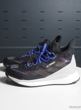 阿迪达斯TERREX高帮牛皮革保暖透气Boost减震耐磨户外男鞋 G55460