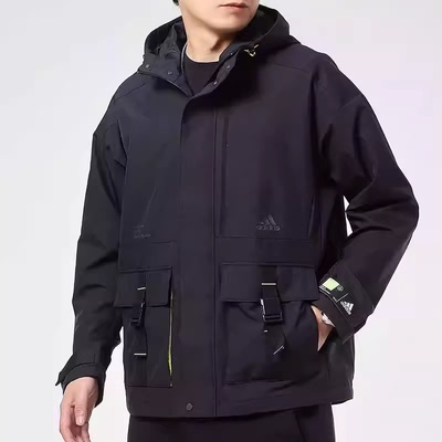 防风面料内加绒保暖休闲夹克外套