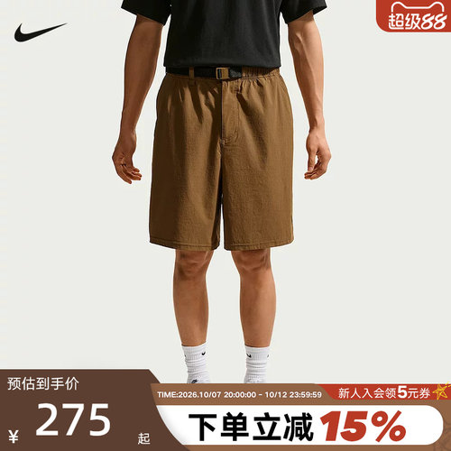 NIKE耐克男短裤夏新款休闲透气宽松简约滑板运动五分裤IF1097-235