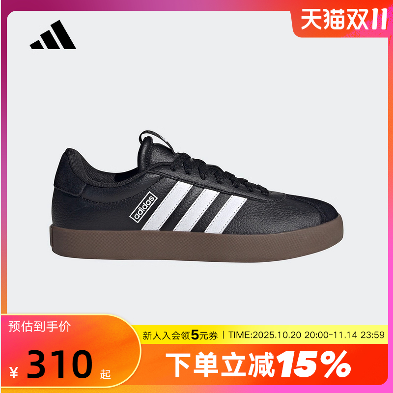 adidas阿迪达斯T头鞋VL COURT 3.0德训板鞋女运动休闲鞋 ID8796
