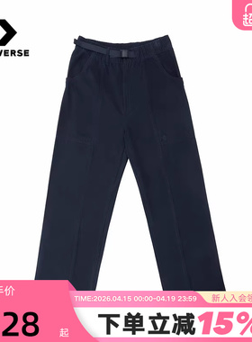 Converse匡威26春男女同款直筒运动休闲裤梭织长裤 MCJ424-GHM