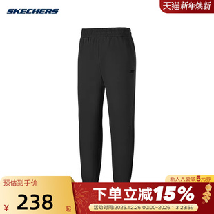 柔软舒适休闲裤 束脚针织运动长裤 P126M011 男士 Skechers斯凯奇新款