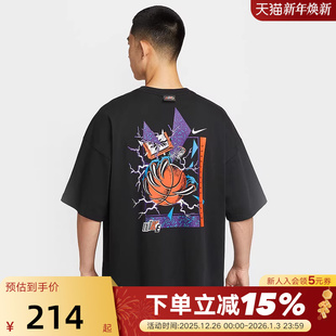 宽松透气篮球图案棉质运动T恤IH9269 新款 010 男夏季 Nike耐克短袖