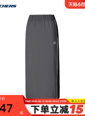 Skechers斯凯奇夏女舒适透气百搭休闲户外运动长裙 P424W096/02KY