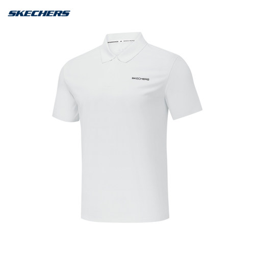 Skechers斯凯奇2026夏男运动短袖针织T恤透气休闲POLO衫 P326M033