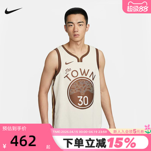 耐克NBA金州勇士队斯蒂芬·库里男子速干球衣针织背心HM5981-123