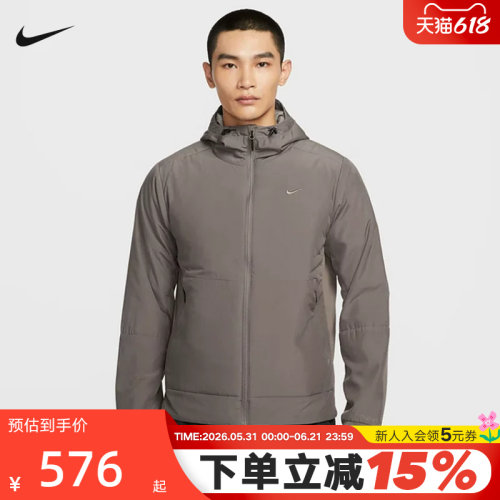 Nike耐克棉服男冬新款THERMA-FIT保暖连帽棉衣夹克外套FB7545-289