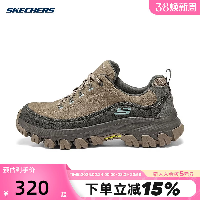 斯凯奇冬女厚底橡胶大底耐磨休闲运动鞋 180142/BRMT