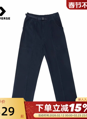 Converse匡威26春男女同款直筒运动休闲裤梭织长裤 MCJ424-GHM