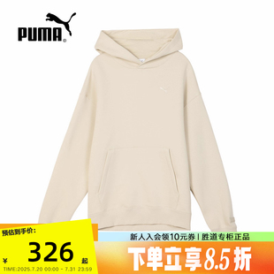 新女子宽松舒适休闲运动连帽针织卫衣631384 PUMA彪马2025春季