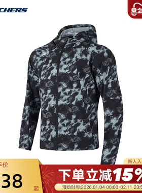 SKECHERS斯凯奇秋男休闲时尚潮流梭织外套P324M022/048M