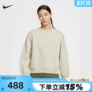 229 IH0716 Nike耐克ACG女子加绒卫衣秋冬新款 宽松圆领针织套头衫