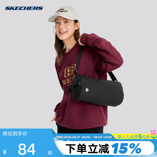 Skechers斯凯奇吐司包运动挎包男女单肩斜挎休闲包 P324U016/0018