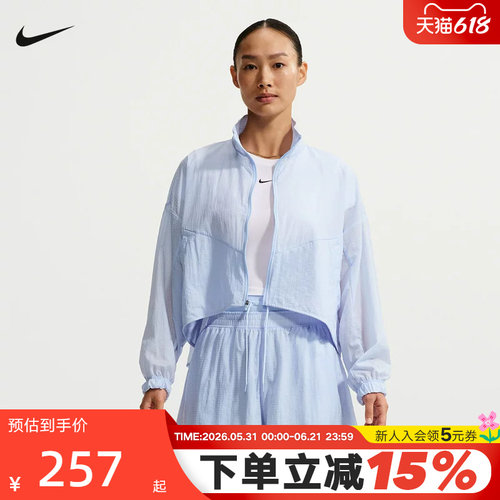 耐克Oversize风轻盈不易撕裂夹克