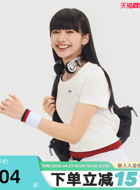 PONY波尼25春季新品女子户外修身显瘦亲肤舒适短袖T恤251W2AT08