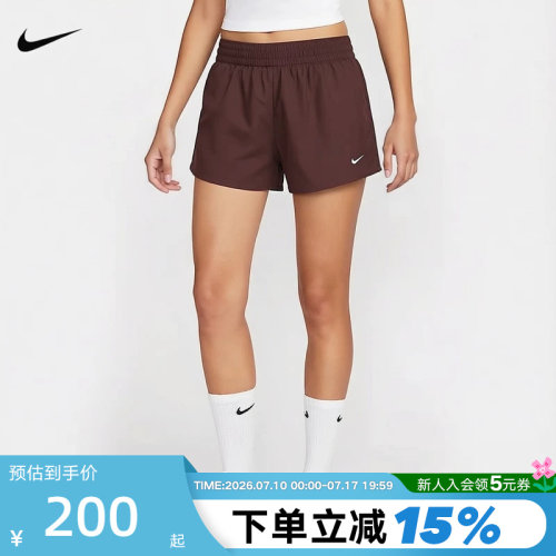 NIKE耐克女短裤夏新款跑步健身训练轻薄透气梭织运动裤IB9227-502